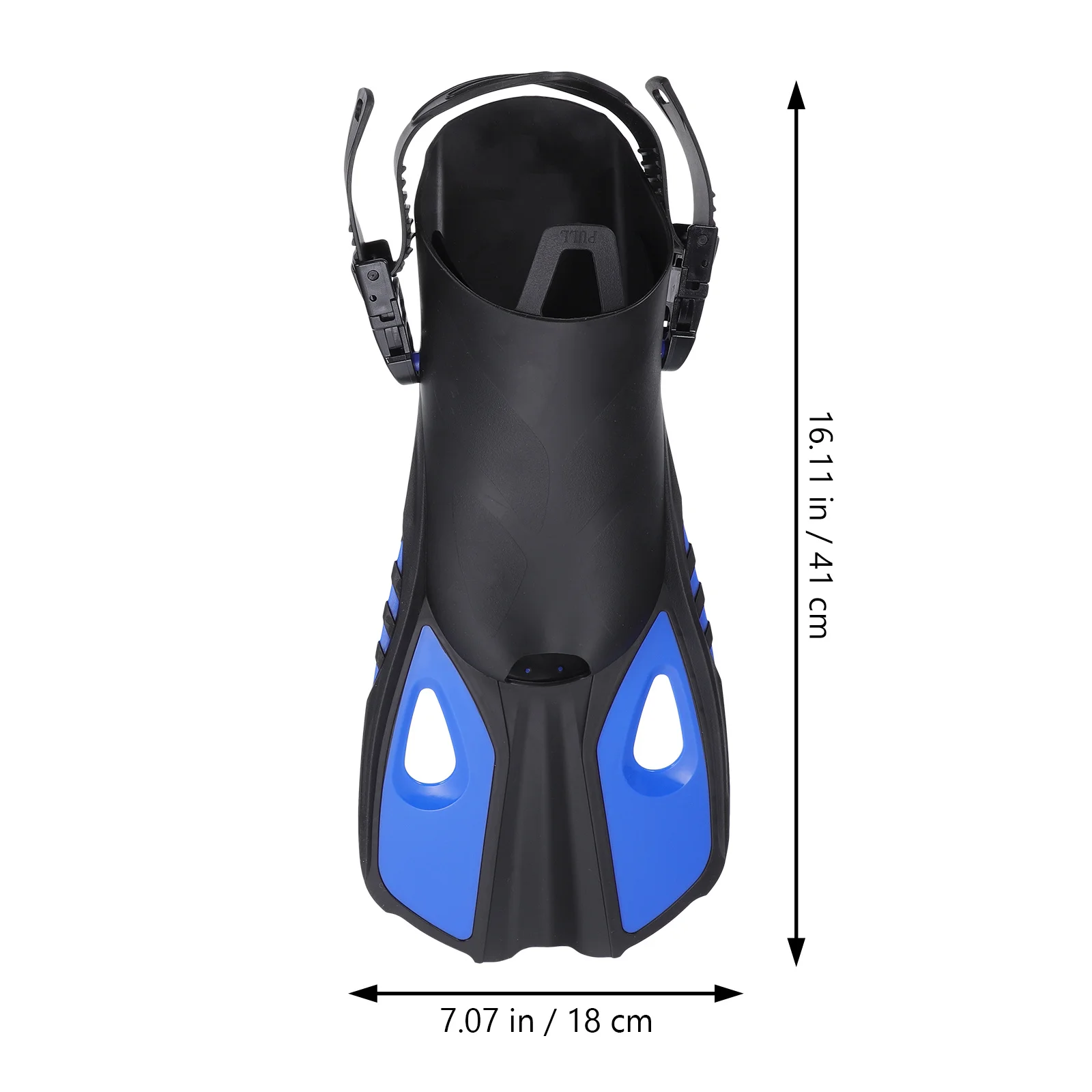 

1 Pair Adjustable Snorkeling Fins For Adult Swimming Diving Training Rubber Swim Flippers Open Heel Fins For Men Women Seaside