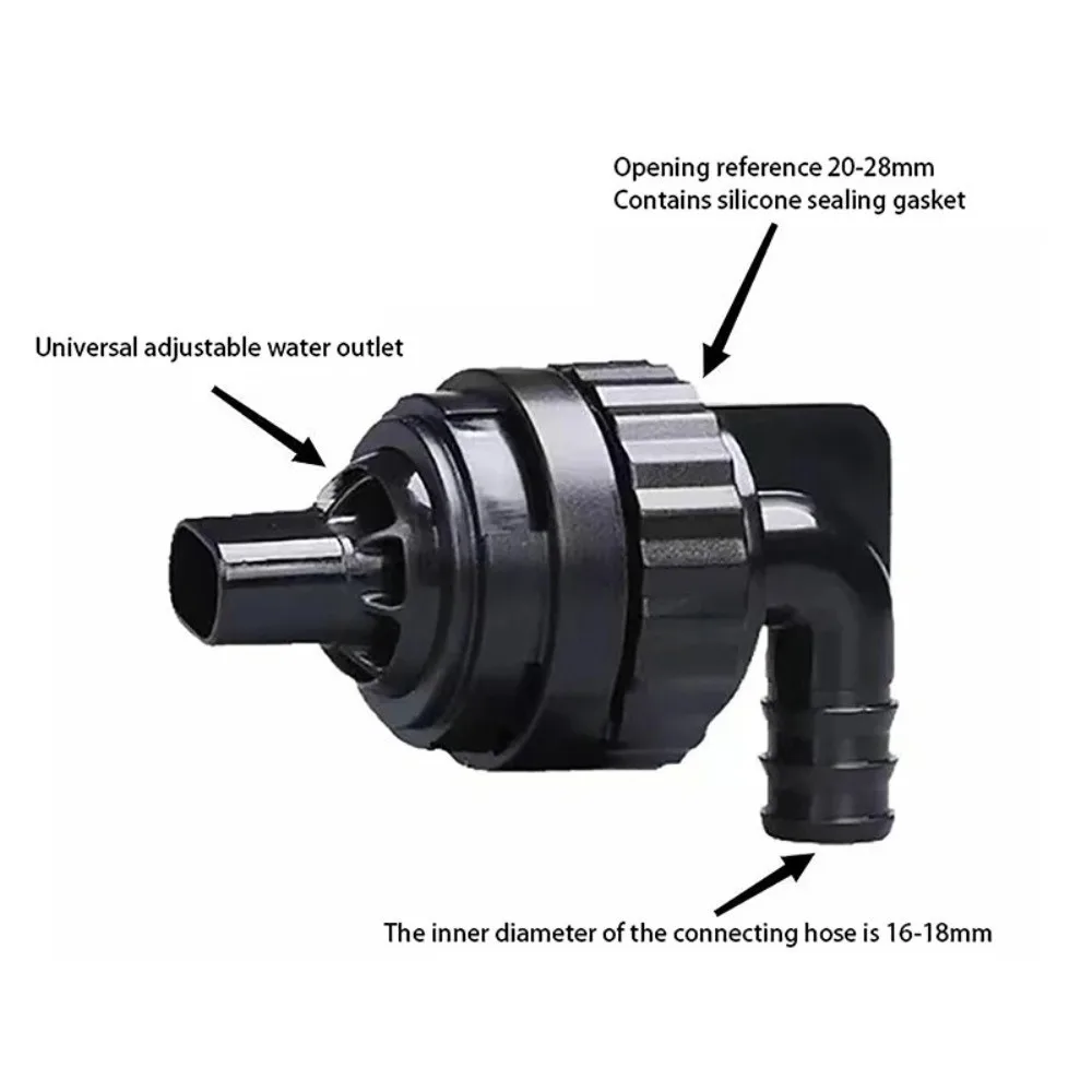 Multifunction Plastic Fish Tank Filter Rotatable Duckbill Sprinkler Back Filter Universal Filter Outlet Fish Tank Use