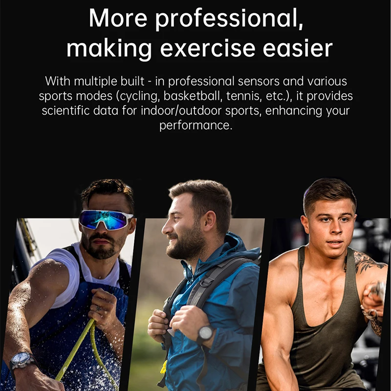 New Outdoor Sports Smart Watch Men's For HUAWEI GPS Trajectory Compass Bluetooth Call Heart Rate NFC IP68 Waterproof Smart Watch