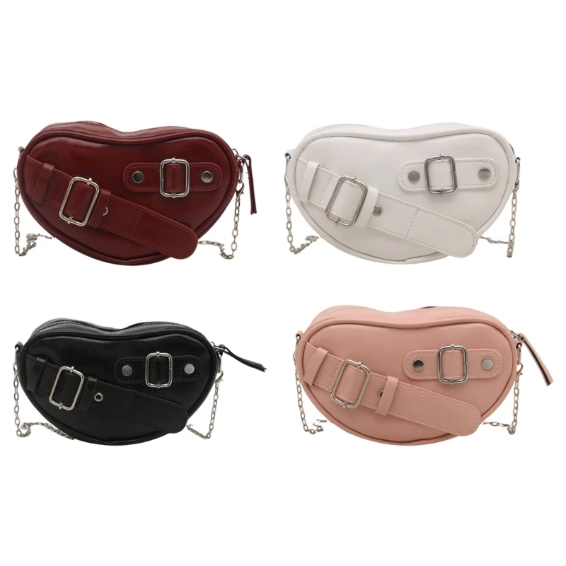 340D Women Bag Heart Shaped Bag Shopping Bag PU Leather Shoulder Bag Phone Bag Lovely Crossbody Bag for Everyday