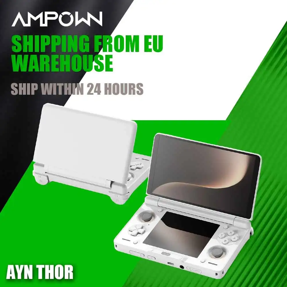Console de jeu portable AYN THOR Clamshell 6 pouces 120Hz AMOLED Snapdragon 8 Gen 2 Sortie DP 4K Snapdragon 8 Gen 2 6000mAh Charge rapide 27W Console de jeu rétro