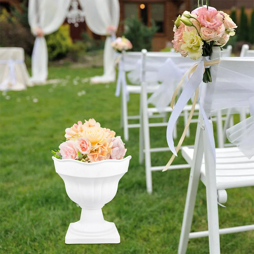 

Roman Flowerpot Vases Centerpieces Plastic Wedding Decor Plant Holder European Style Home Decor Floral Arrangement