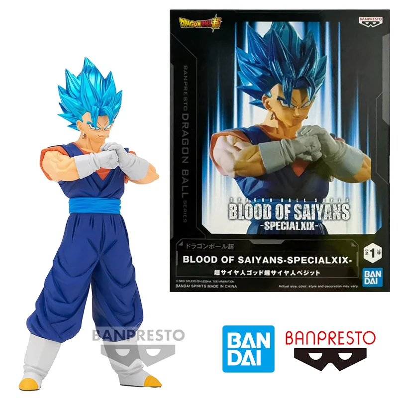 Bandai Banpresto Dragon Ball Super Blood of Saiyans Specialxix SSG Vegetto 18Cm Anime Original Action Figure Model Toy Gift