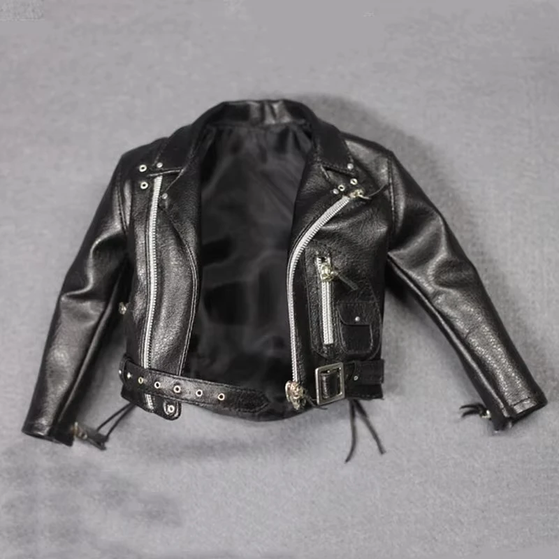 1/6 Bilancia Arnold Giacca In Pelle Nera Abiti Modello Giocattoli Per 12 "Action Figure Corpo ASTOYS AS044