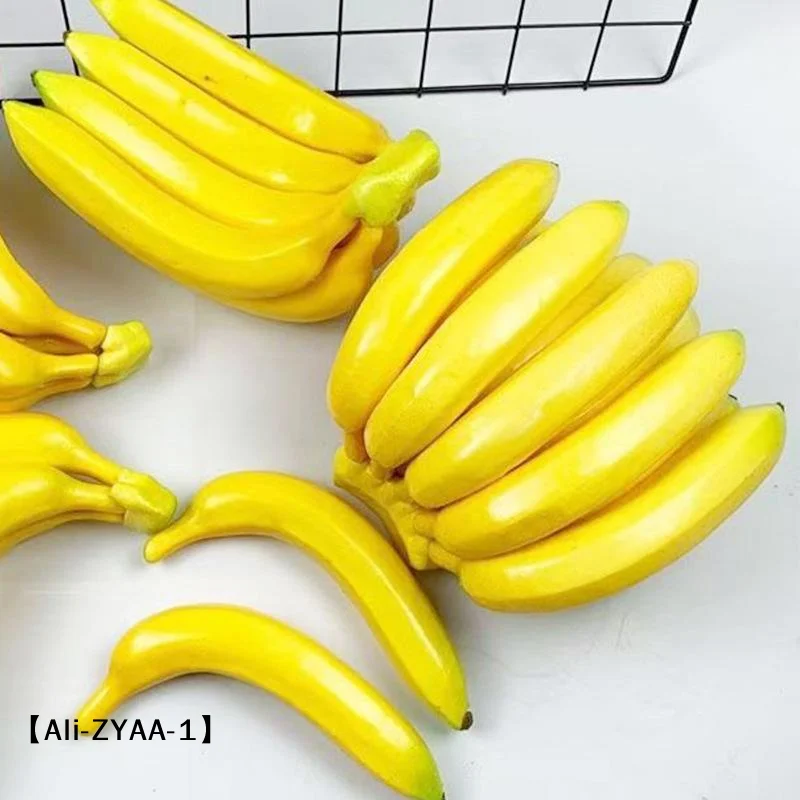 【A】Artificial Banana Decorative Plastic Fake Fruit Realistic Display Simulated Banana For Wedding Christmas Decor
