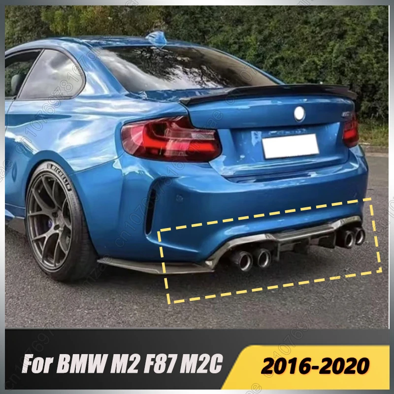 Difusor de parachoques trasero de coche, negro brillante, para BMW Serie 2 F87 M2 M2C Coupe Competition 2016-2022, Kits de carrocería estilo V, sintonización