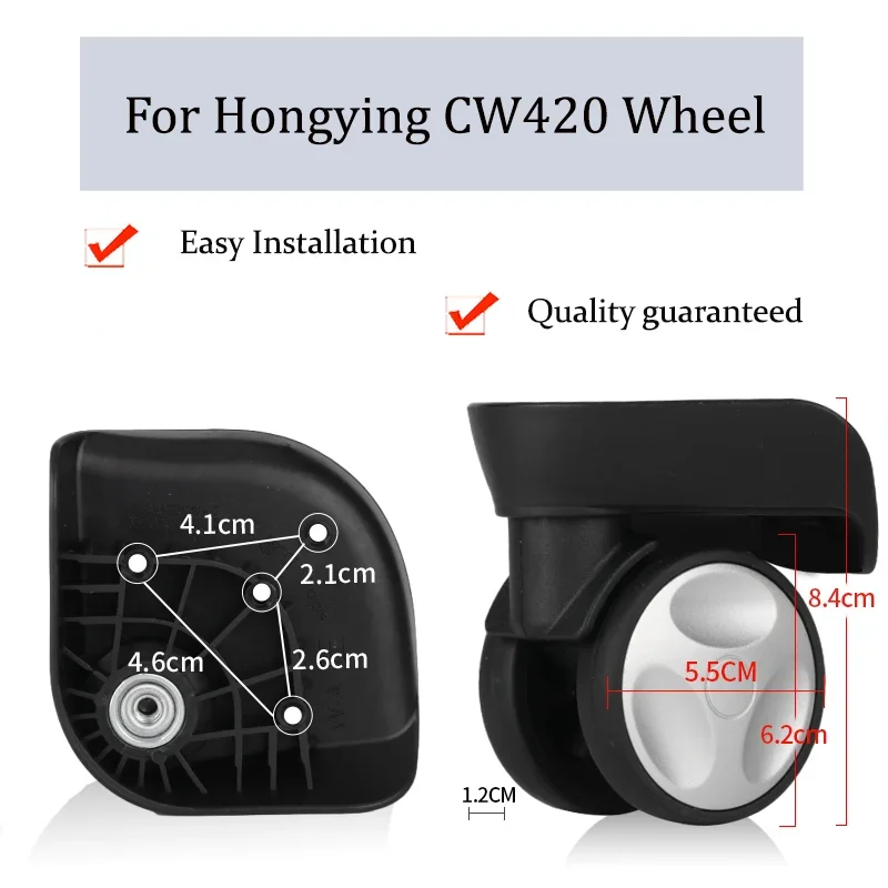 

Suitable For Hongying CW420 Universal Wheel Trolley Case Wheel Replacement Luggage Pulley Sliding Casters Wear-resistant Repair