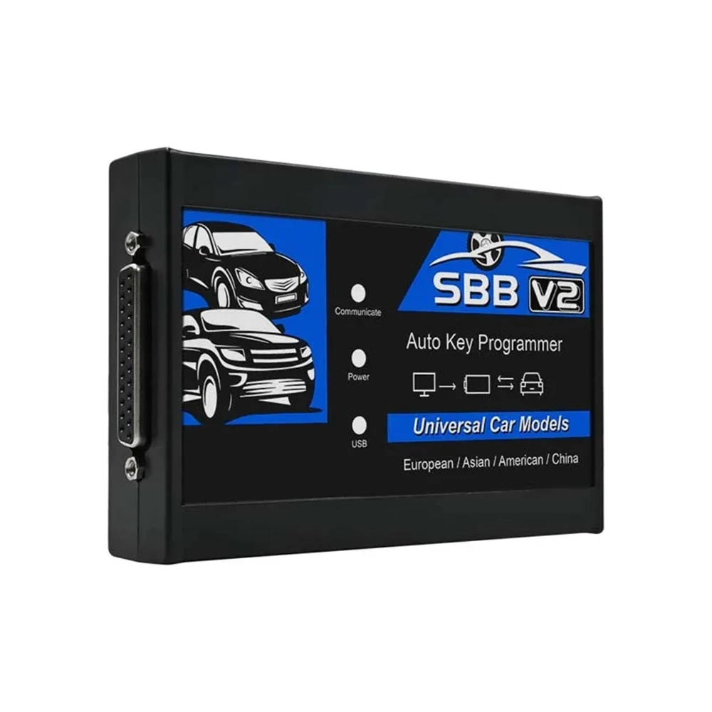 SBB V2 Key Programmer No Token Limited Multi-brand Car Auto Key Programming Immobilizer/IMMO/Transponder Programmer New Keys