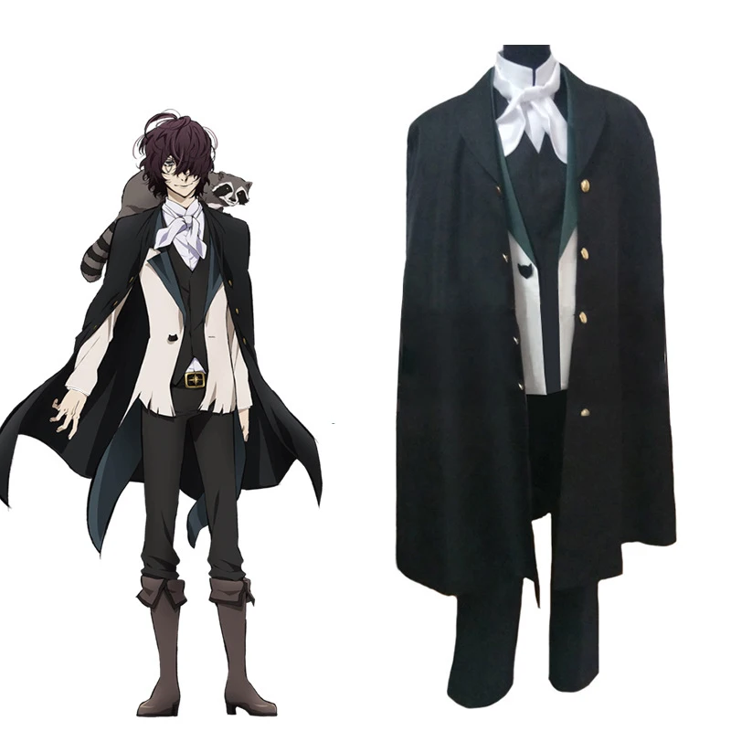 Anime Exhibition Performance Clothing 2026 Bungo Stray Dogs Edgar Allan Poe Cosplay Costume Unisex Uniform Suits Halloween