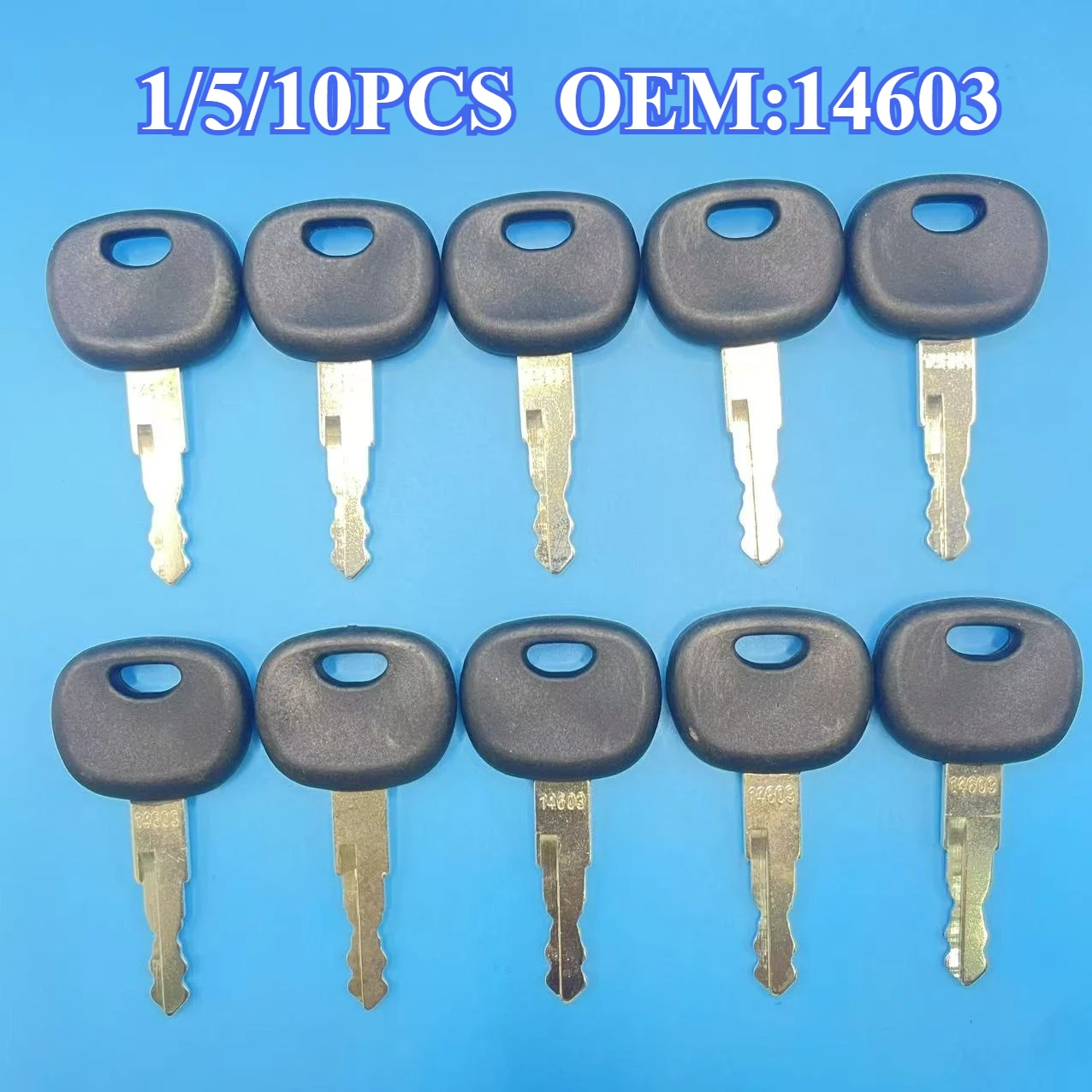 1/5/10PCS 14603 Keys For JCB KEY Bomag Dynapac Terex Vibromax New Holland NH  For Ford Moxy Hamm