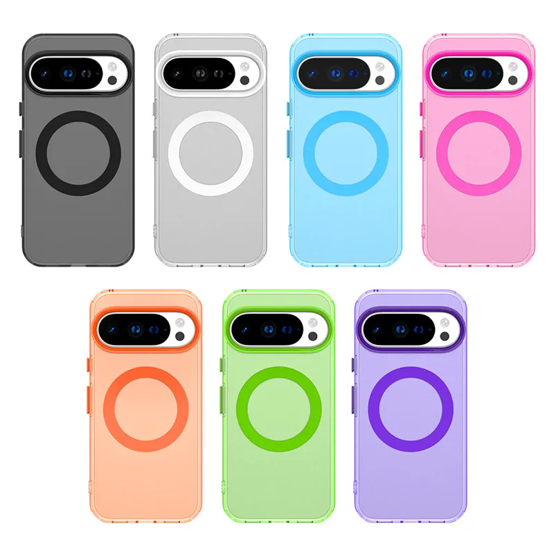 Custodia magnetica per Google Pixel 10 Pro Custodia di ricarica wireless Magsafe Google Pixel 10 Pixel 10 Pro XL Custodia protettiva per PC opaca