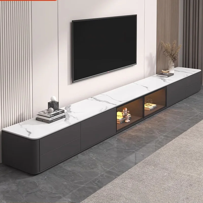 Floor Coffee Table Tv Stand Modern Minimalist Grey Shelf Tv Stand Luxury Porta Rack Suspenso Para Sala Para Tv Home Furniture