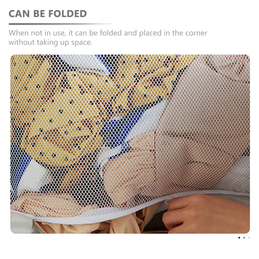 

1 Set Foldable Clothes Storage Bag Heavy Duty Nylon Laundry Organizer With Zipper Bottom For Story Books Home Use Large Capacity