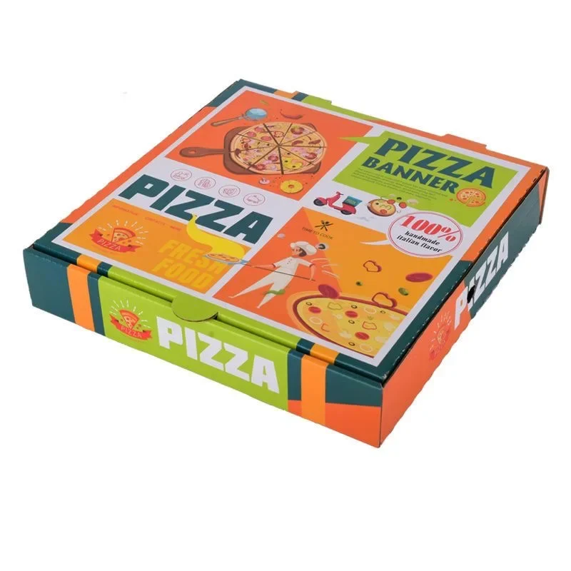 Eco Friendly Wholesale Custom Rectangular Slice Pizza Box Package Food Grade Packaging Box for Pizza