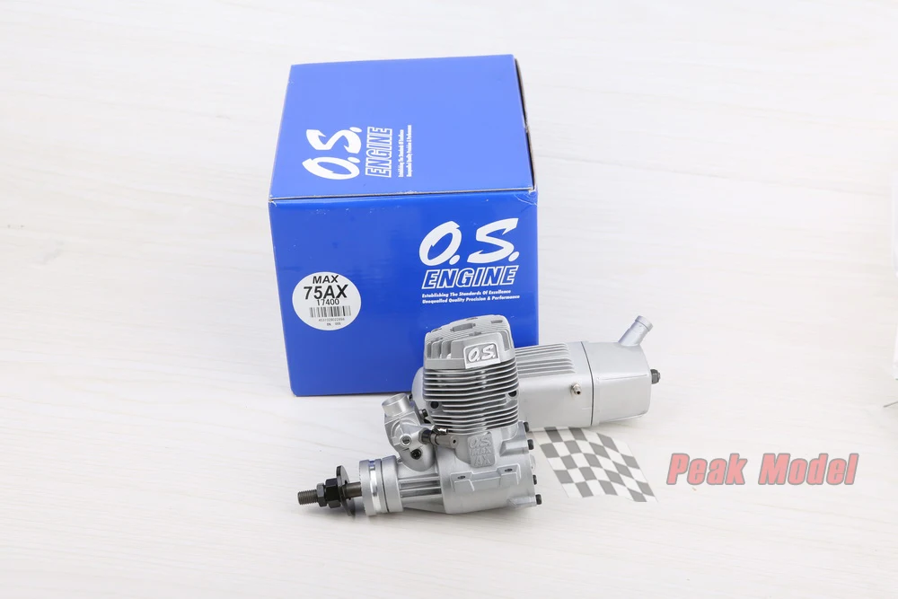 Nieuwe OS 75AX 2-takt gloeimotor, methanolkracht voor sport-RC-vliegtuigen