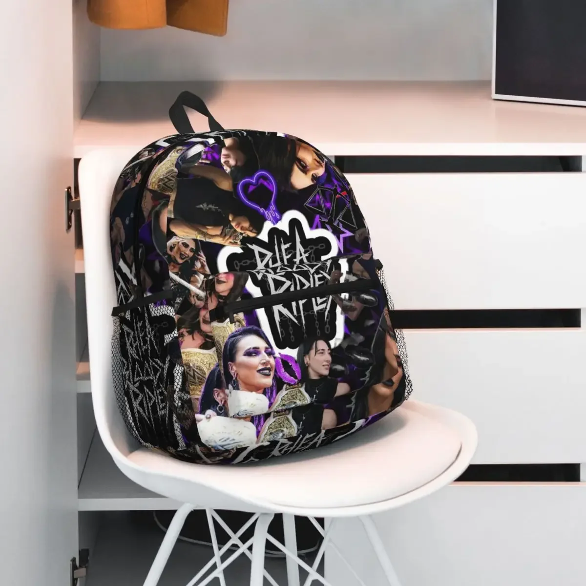 Rhea Ripley Student Backpack School Bag Hiking Travel Daypack for Men Women Fashion Bookbag Shoulder Bags