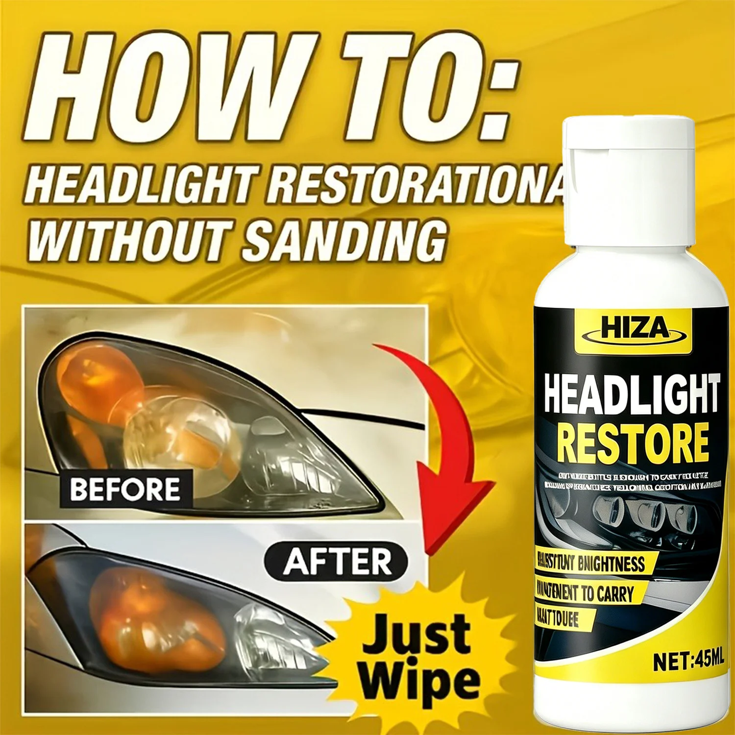 Car Plastic Repair Kit Helps You Restore Car Lights, the Ideal Car Repair Tool