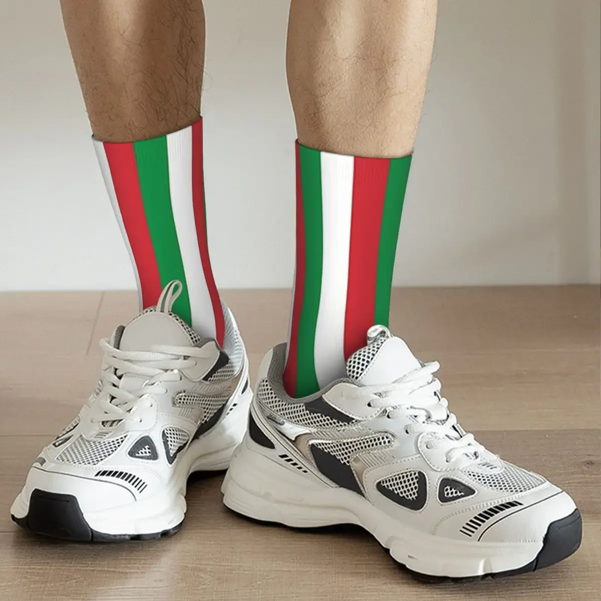 Flag Of Italy Socks Harajuku Super Soft Stockings All Season Long Socks Accessories for Unisex Christmas Gifts