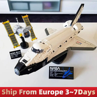 2354pcs Space Shuttle Model Building Blocks Bricks Space Agency Creative Adult Toys Birthday Gifts Compatible With 10283