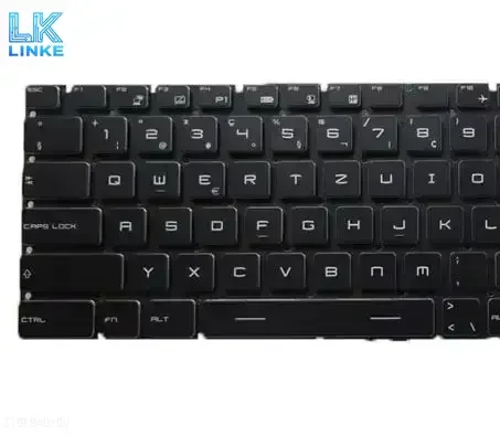 Laptop Per Key RGB Backlit Keyboard For MSI 9Z.NEKBN.B00 S1N-3ECH232-D10 S1N3ECH232D10 MS-16P1 Swiss SW Black No Frame New