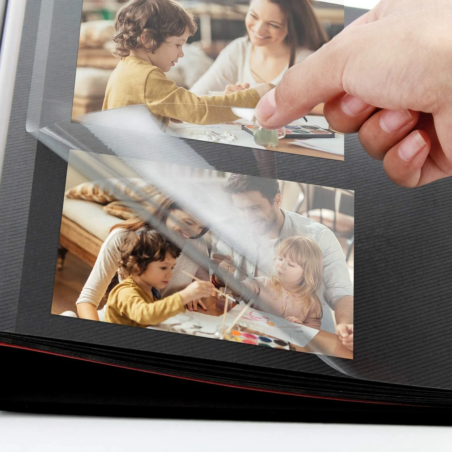 

AB09 Photo Album Scrapbook Velvet Cover Thick Pages with Protective Film Save Images Permanently,Memory Book,Best Gift Choice