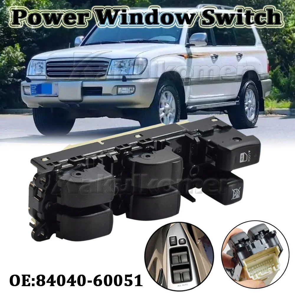 

84040-60051 Car Electric Power Window Switch Button For Toyota Land Cruiser 120 Prado GRJ120 TRJ120 2002-2010 8404060051