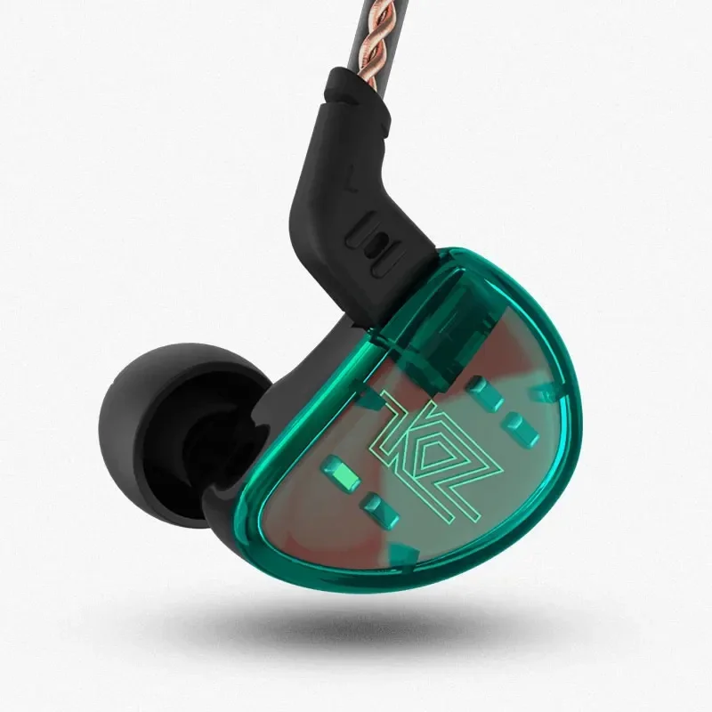 KZ AS10 5BA Hi-Fi стерео наушники-вкладыши с высоким разрешением и 2-контактным кабелем 0,75 мм, пяти сбалансированным арматурным драйвером