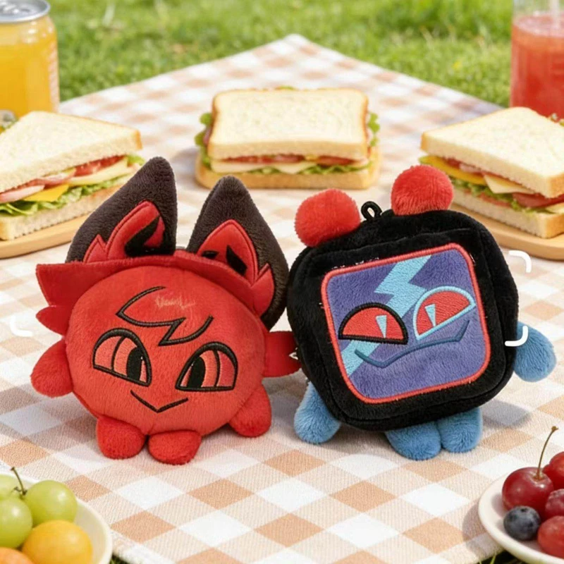 Llavero de Peluche Kawaii de Anime y Dibujos Animados, con Diseño de Personaje VOX Radio Demon Alastor, Colgante, Accesorio para Bolsos y Adorno