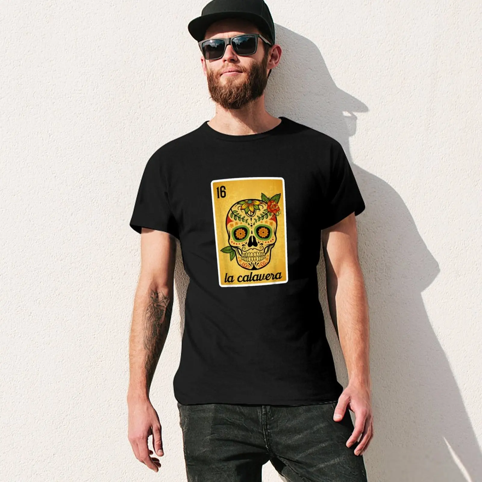 La Calavera Loteria Mexican Lottery T-Shirt Quick Dry Sports Short Sleeve Tee view 3