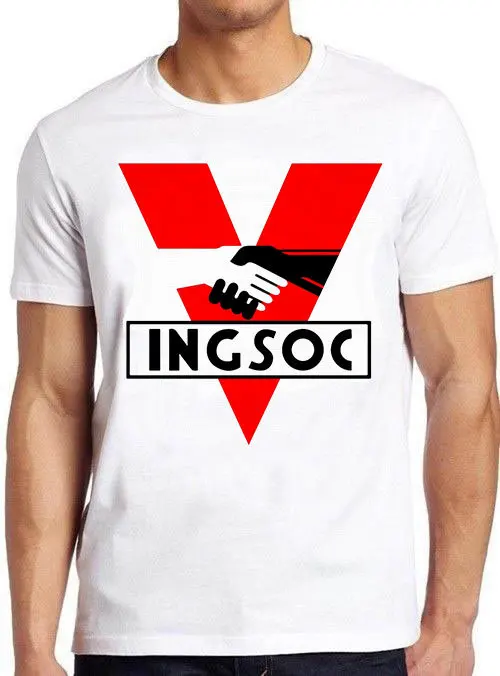 INGSOC 1984 Mens George Orwell Fictional Art Funny T Shirt 1353