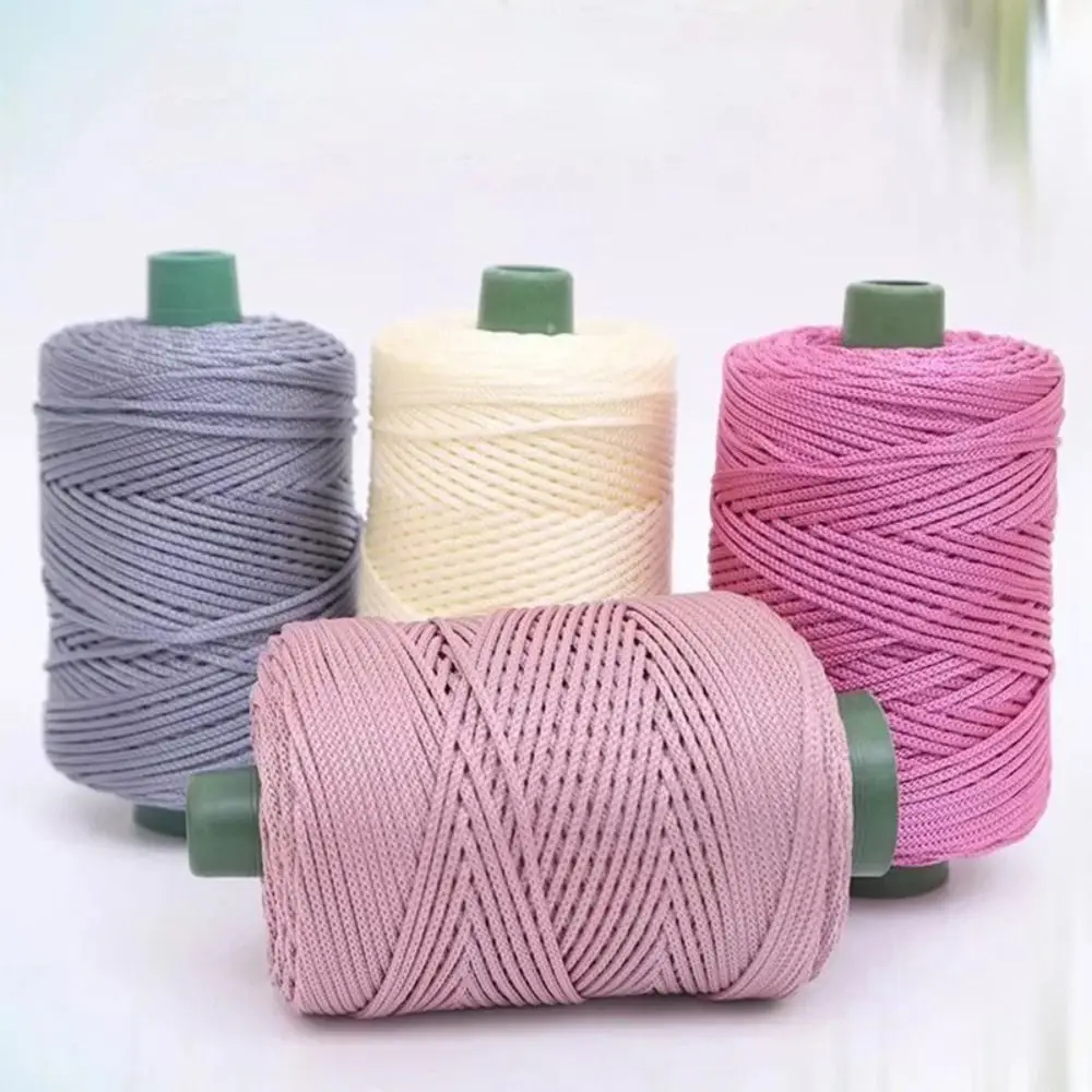 Knitting Material Handmade Ice Rope Thread 3mm Beginners Crochet Yarn Hand Knitting Bag DIY Hook Cushion Hand Knitting Yarn