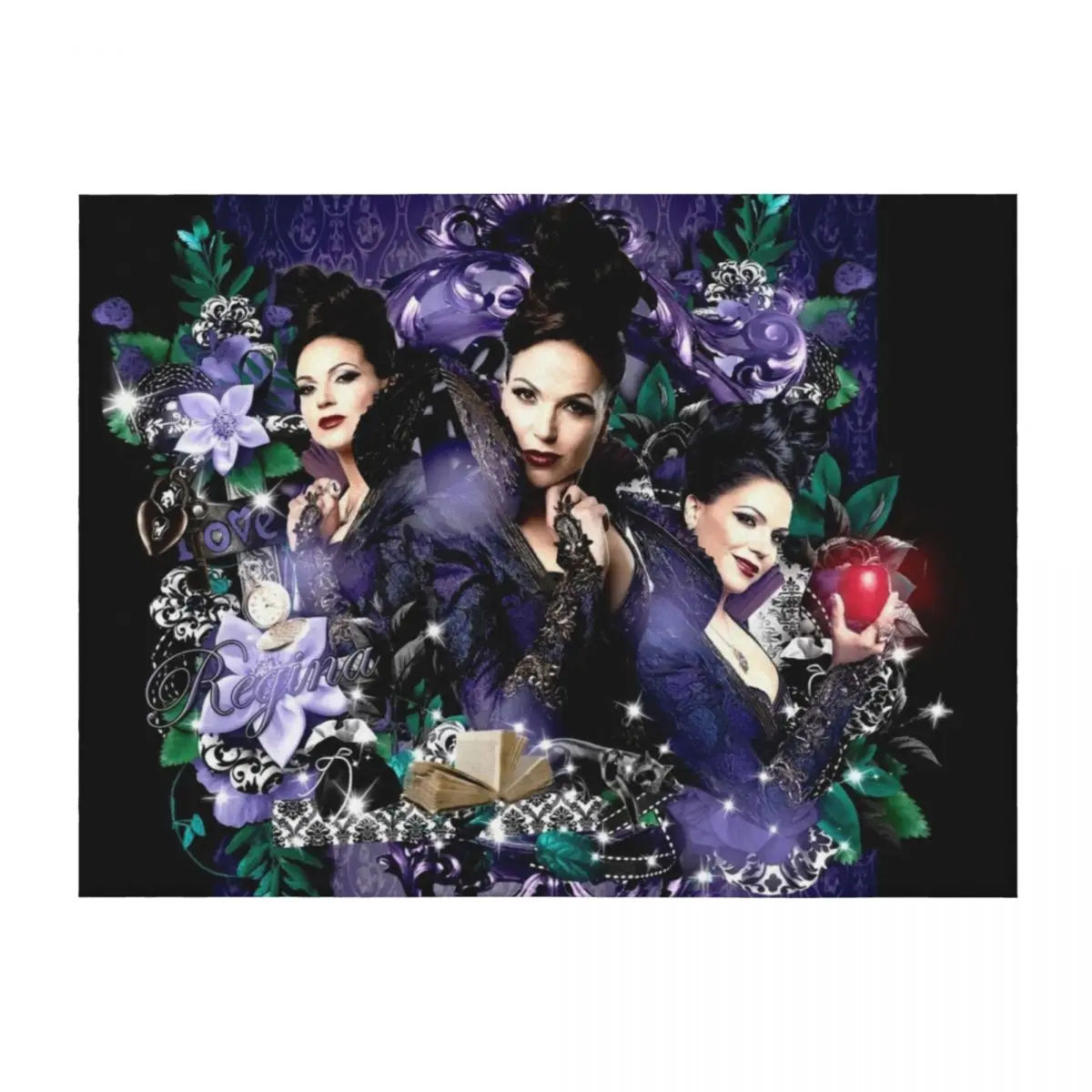 

Regina Mills Once upon a time Throw Blanket Thermals For Travel Decorative Throw Winter beds Thermal Blankets