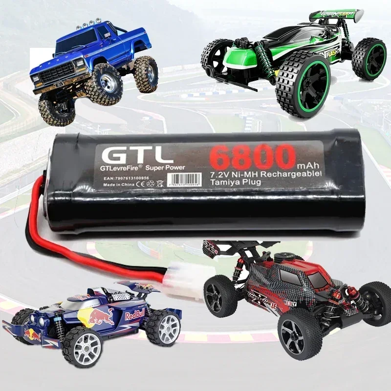 6800mAh 7.4V Ni-HM Battery, Used for RC car 2S RC Ni-HM Battery, With Tamiya Plug, Used for RC Drone, Car, Truck, Helicopter