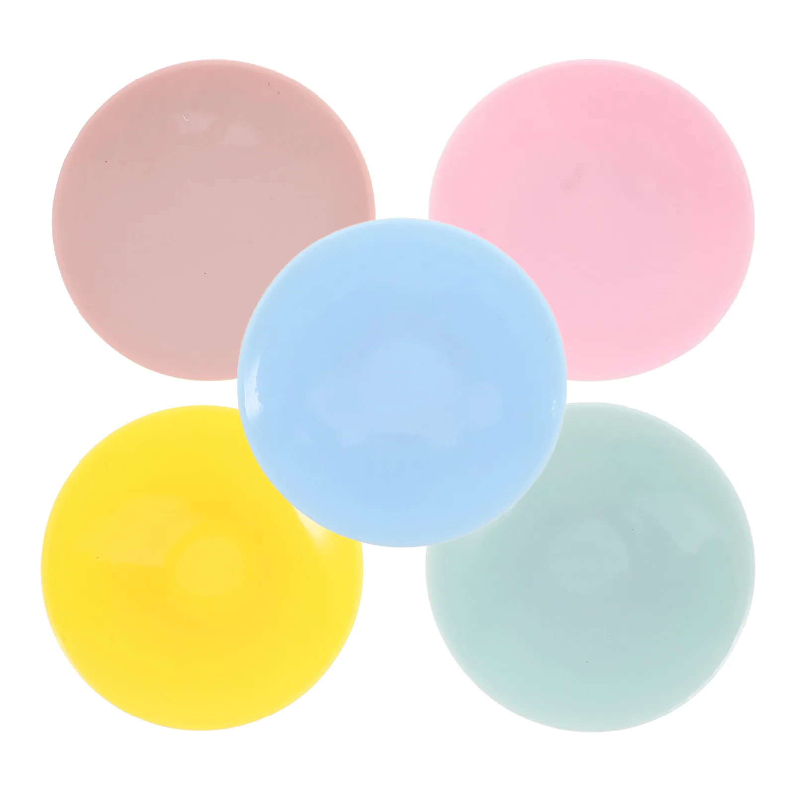 5Pcs Silicone Suction Pads Wide Base Strong Suction Dish Stabilizer for Elderly Disabled Non Slip Tableware Bowl Plate