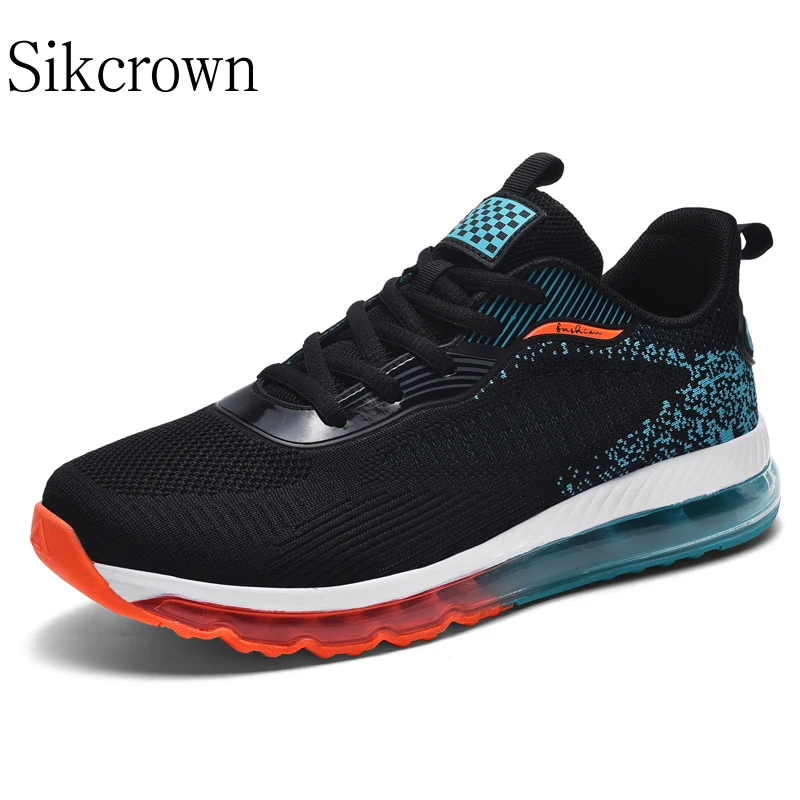 Mens Sneakers 2023 Top Quality Outdoor Running Shoes Men Air Cushion Breathable Comfortable Sports Non-slip Training Fitness 48