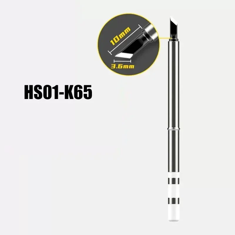 HS01-KR K65 B2 ILS BC3 BC2 용접 깍지 나이프 엣지 말굽 교체, Hs-01 T65 T85 GVDA GD300 RGS65 납땜 다리미 팁