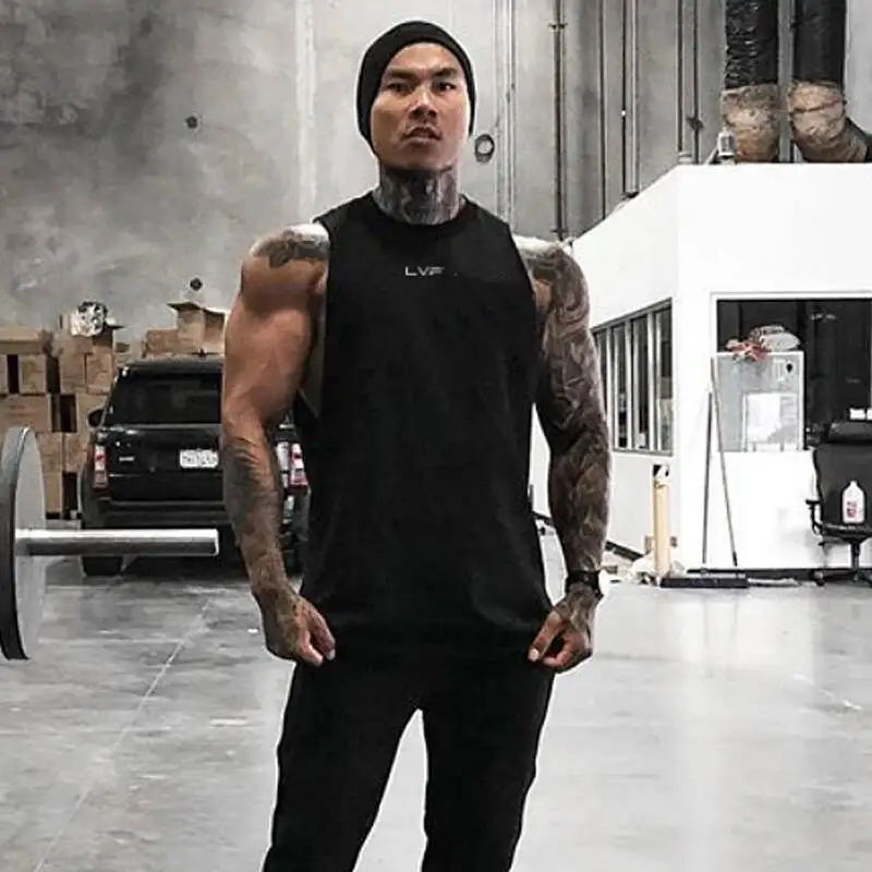 เสื้อกล้ามผู้ชายแบรนด์ Men S สำหรับฤดูร้อน ผ้าฝ้าย เสื้อแขนกุด ออกกำลังกาย ฟิตเนส ลำลอง เสื้อกีฬา วิ่ง ออกกำลังกาย