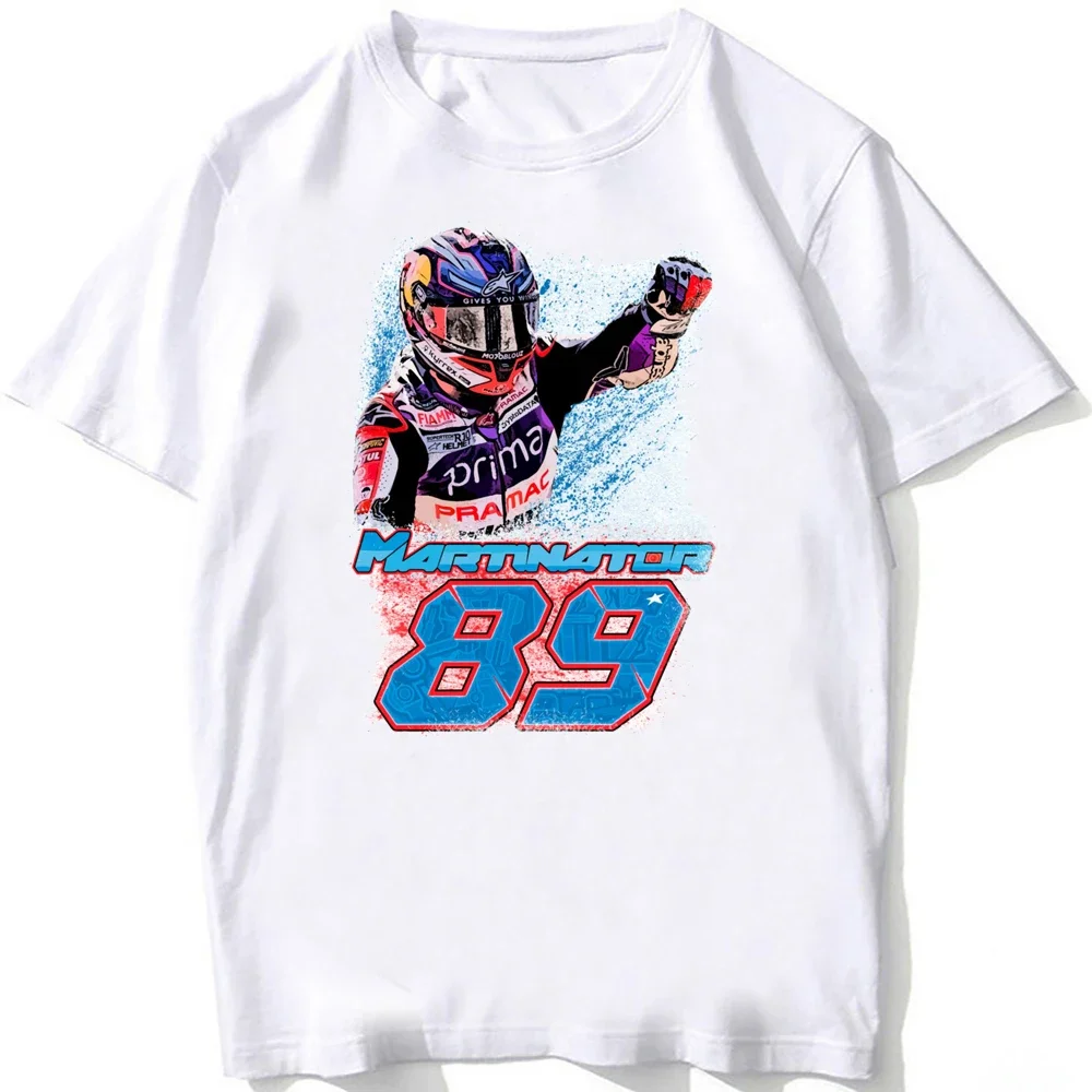 

Jorge Martín GP Martinator #89 T-Shirt Summer Men Short Sleeve GS Sport T Shirt Boy Casual Tees Motorcycle Riding White Tops