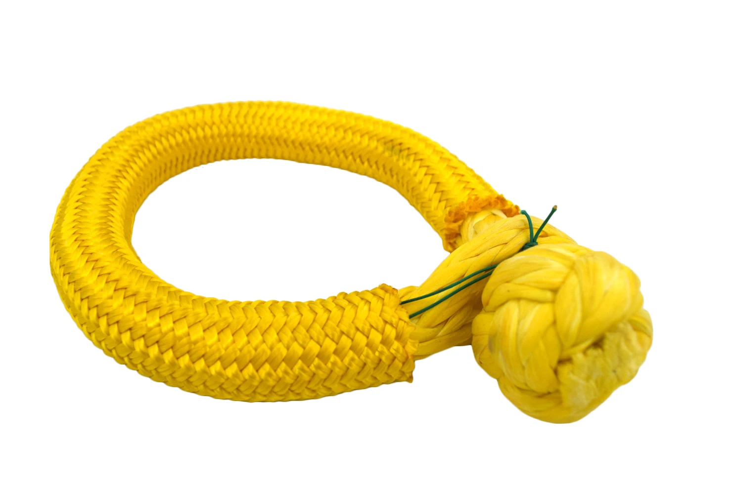 تكبل ناعم أصفر 10 مم * 80 مم، تكبل ونش صناعي للقوارب ATV UTV SUV 4X4 شاحنة الانتعاش