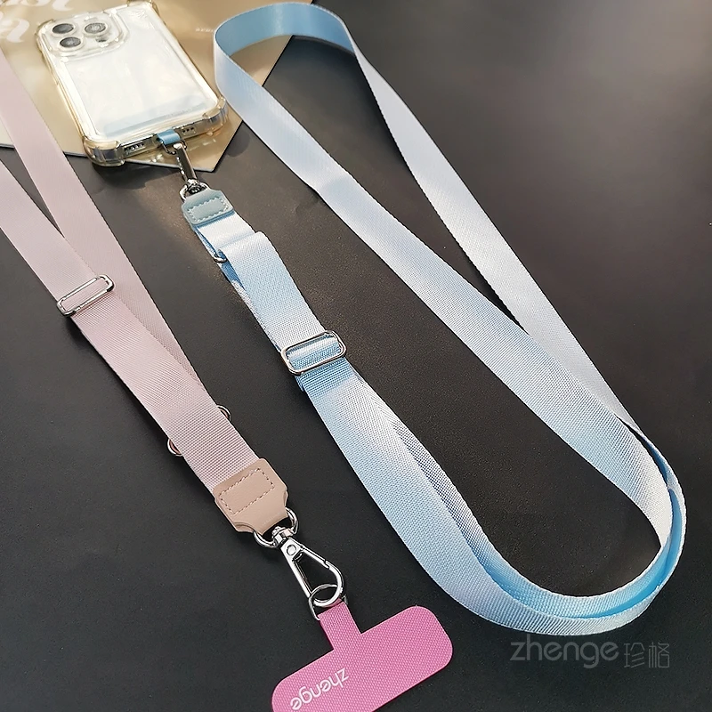

Ремешок для мобильного телефона, диагональный регулируемый широкий ремешок на шею, женский модный кулон с защитой от потери