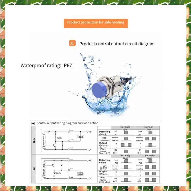 JAJA Switch Sensor PRD18 12Mm Diameter DC12-24V 12Mm Diameter IP20 Switch Sensor PRD18 14DN2