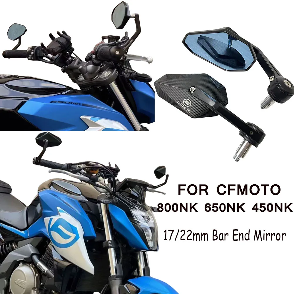 

For CFMOTO 150 NK 250NK 450NK 450MT 800NK 250CL 450CL Rear View Mirrors Anti-Glare HD Motorbike Handlebar End Side Mirror Fit