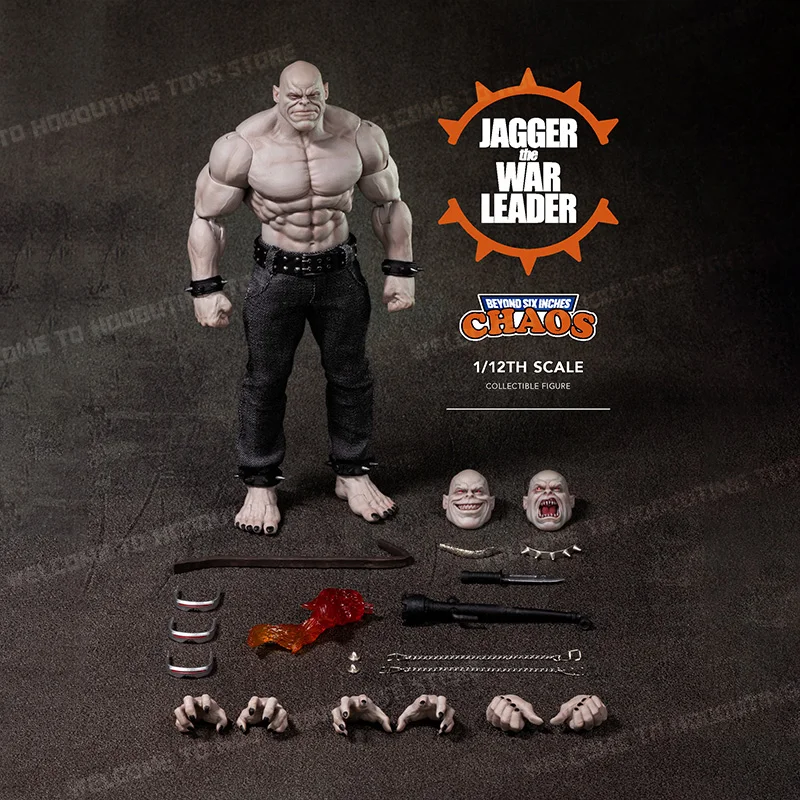  In Stock Original CHAOS Studio Muff Toy 1/12 Jagger The War-leader Action Figure No.003 Figurine Collectible Custom Toys Gifts view 6