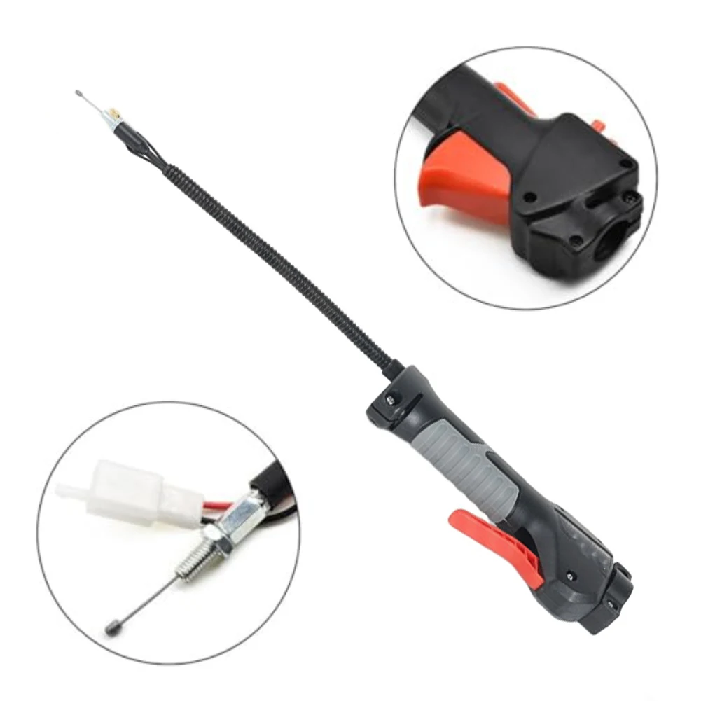 Compact Ergonomic Side Mount Accessory for Pole Saw and Pruner with Control Switch and Construction Compact Ergonomic