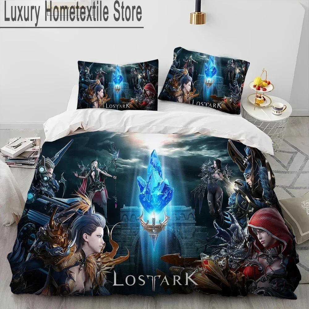 3D Lost ARK Game Gamer Cartoon Comforter Bedding Set,Duvet Cover Bed Set Quilt Cover Pillowcase,king Queen Size Bedding Set Gift