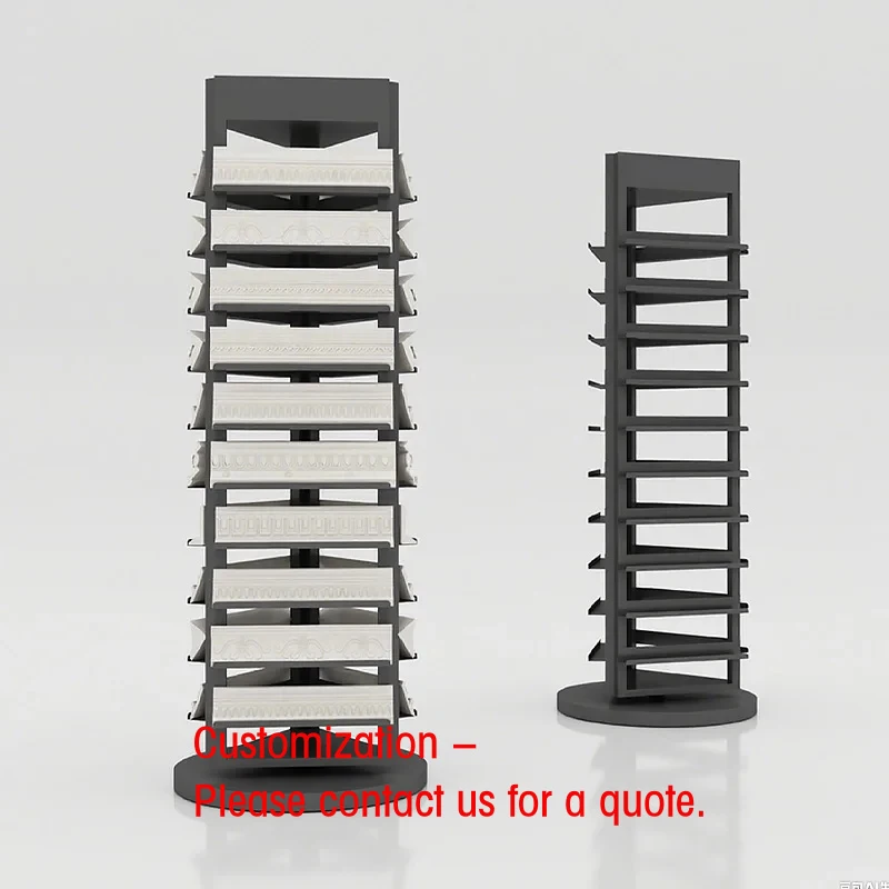 

custom.Vertical Tile Stone Rotating Display Stand Shop