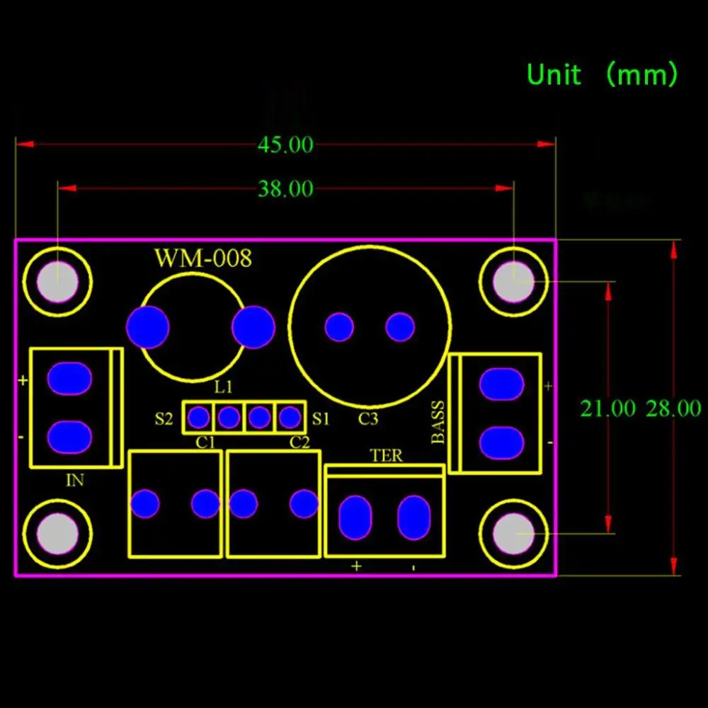 E6K1 Fácil instalación Filtro cruzado ajustable para graves agudos Altavoz divisor de frecuencia de audio de 2 vías