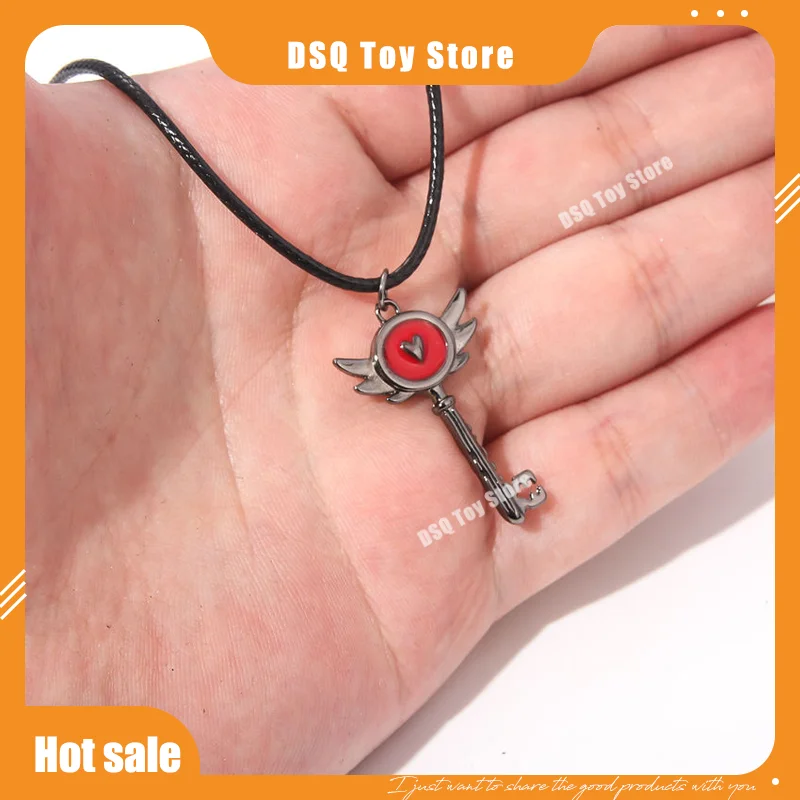 Hazbin Hotel Hell Inn clé pendentif Keekee Incarnation clé collier en métal à la mode accessoire personnalisé cadeau de vacances