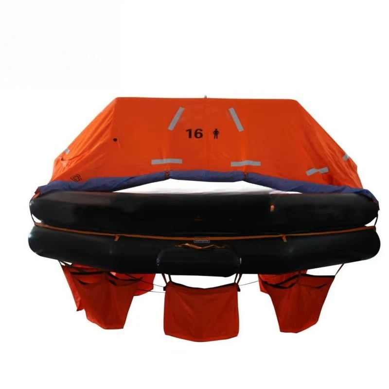 Zattera di salvataggio gonfiabile di emergenza da utilizzare per navi