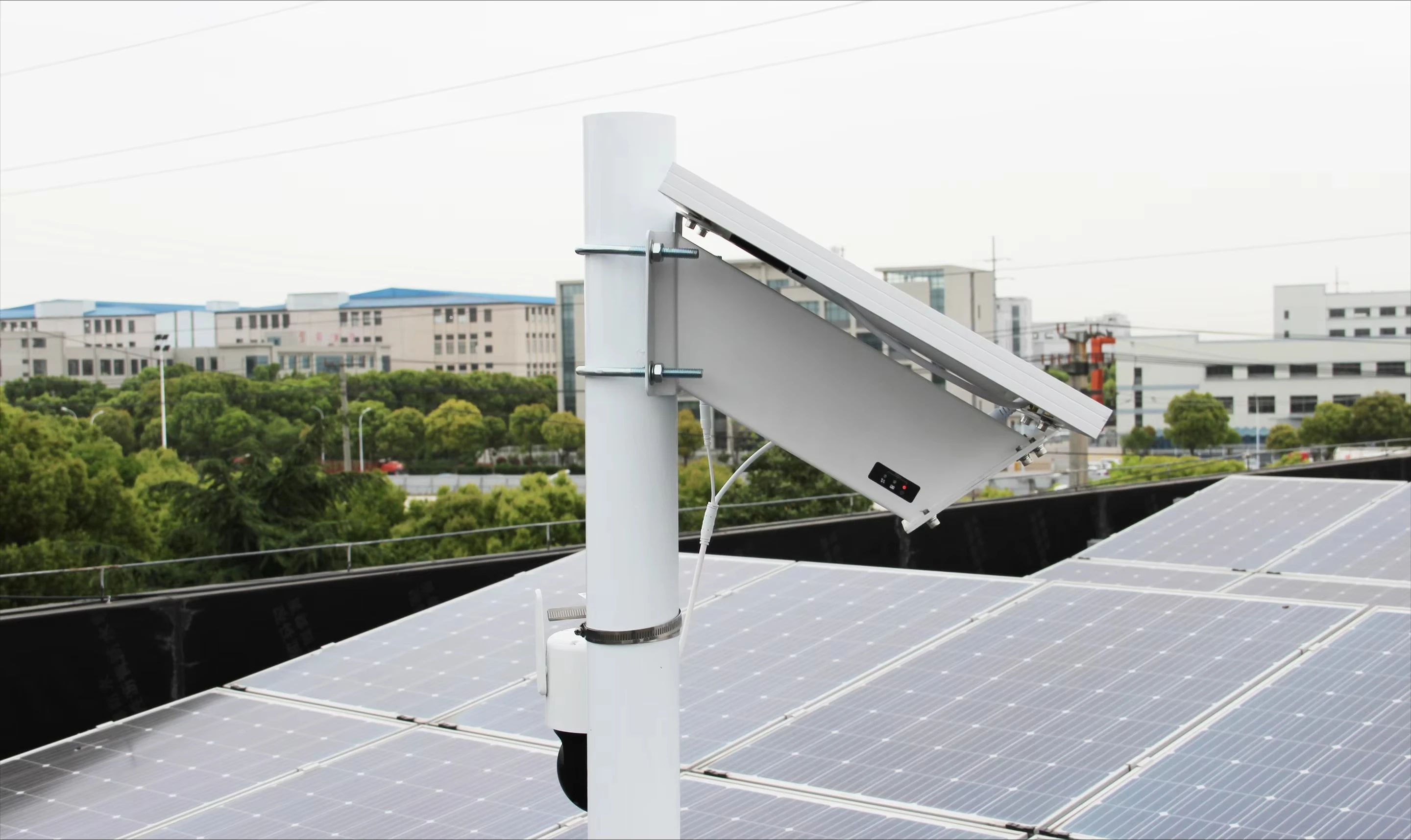 Construction Site Solar Cctv System 80w Solar Panel Lithium Battery 4g Cameras DC12v Lithium Ion Battery Solar System